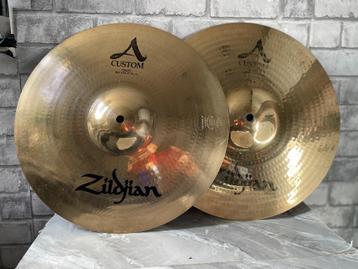 14" Zildijan A Custom hi hat brilliant serie beschikbaar voor biedingen