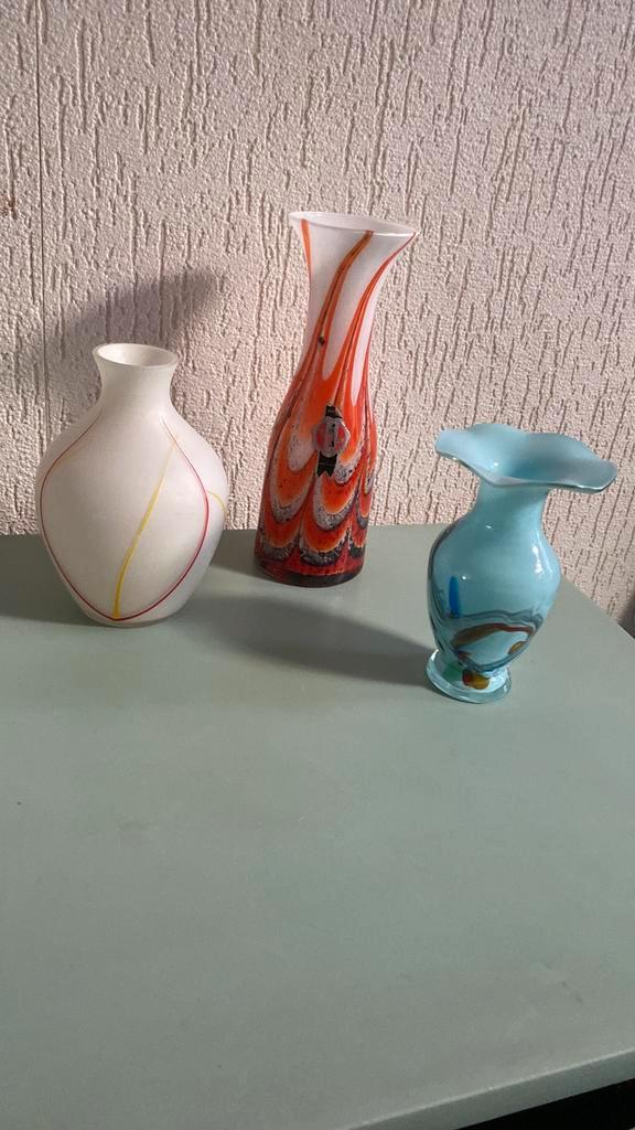 Glazen vaasjes, Antiek en Kunst, Antiek | Vazen, Ophalen of Verzenden