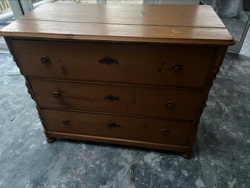 Commode kast met 3 laden (antiek design), Huis en Inrichting, Kasten | Ladekasten, Gebruikt, Minder dan 100 cm, 100 tot 150 cm