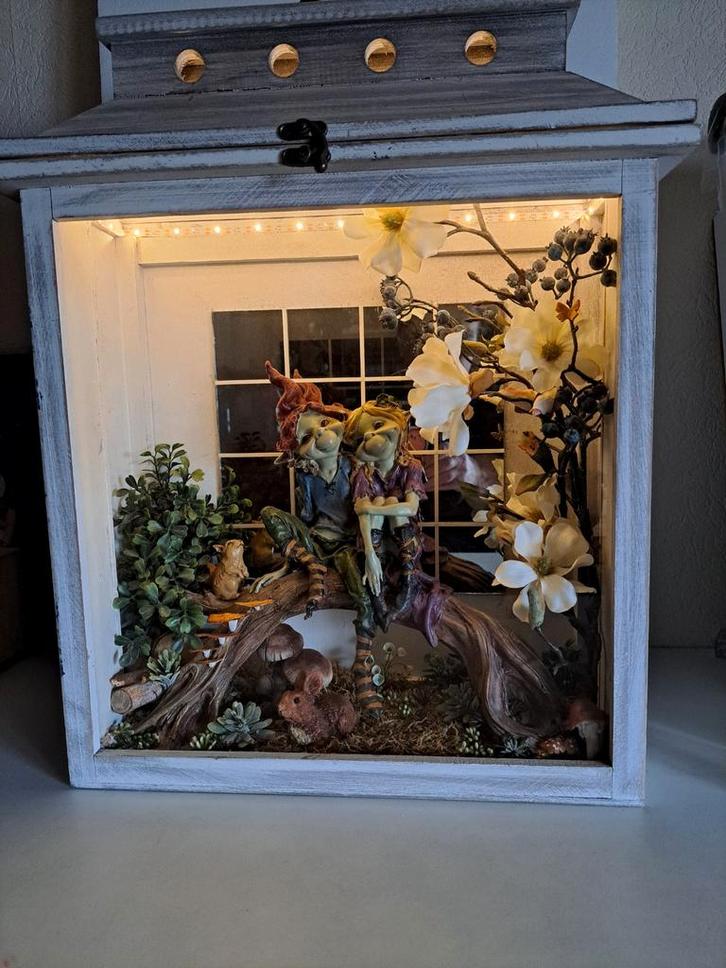 Grote kijkkast verliefde pixies, Huis en Inrichting, Woonaccessoires | Overige, Ophalen of Verzenden