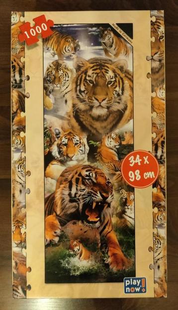 Puzzel Tijgers 1000 stukjes 34x98 cm beschikbaar voor biedingen