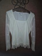 Singh madan top blouse, Wit, Ophalen of Verzenden, Zo goed als nieuw, Lange mouw