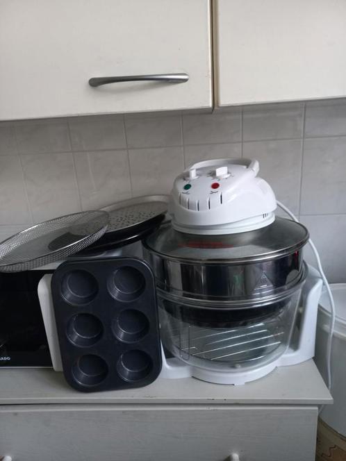 Halogeen Oven met Opzetring & bakplaten, Huis en Inrichting, Keuken | Potten en Pannen, Overige typen, Ophalen