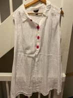 WIT KATOEN DAMES BLOUSE, MAAT; XL, Kleding | Dames, Ophalen of Verzenden, Zo goed als nieuw, Maat 46/48 (XL) of groter, Wit