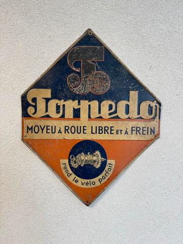Vintage Torpedo Reclamebord beschikbaar voor biedingen