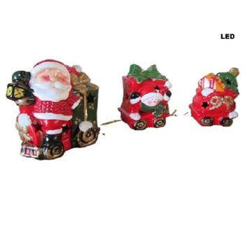 Kersttrein 3-delig met led-verlichting   beschikbaar voor biedingen