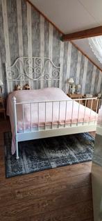 Ikea bed 140x200, Ophalen, Wit, Tweepersoons, 140 cm
