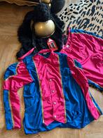 Zwarte piet Sinterklaas roze blauw maat xl pietenpak pruik, Diversen, Sinterklaas, Ophalen of Verzenden, Zo goed als nieuw