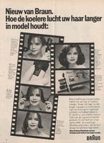 Retro reclame 1980 Braun roundstyler cool curl krultang, Verzenden, Overige typen
