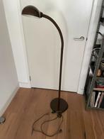 Vintage bruin metalen vloerlamp jaren 80, Huis en Inrichting, Lampen | Vloerlampen, Gebruikt, Jaren 80, Ophalen of Verzenden, Metaal