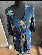 Liu-Jo mooi donkerblauw jurkje met bloemenprint mt 36 ZGAN, Blauw, Ophalen of Verzenden, Zo goed als nieuw, Maat 36 (S)