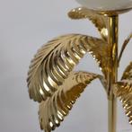 Tafellamp palmlamp mid century goud verguld 70s, Ophalen of Verzenden, Gebruikt, Glas, Minder dan 50 cm