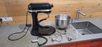 KitchenAid keukenmachine Onyx Zwart, Witgoed en Apparatuur, 4 liter of meer, Ophalen, Zo goed als nieuw, 3 snelheden of meer