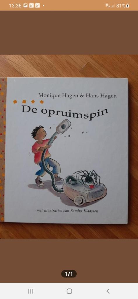 De opruimspin Monique en Hans Hagen, Boeken, Kinderboeken | Jeugd | onder 10 jaar, Gelezen, Ophalen of Verzenden