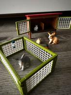 Schleich Konijnenhok met Cavia's, Kinderen en Baby's, Speelgoed | Overig, Ophalen, Zo goed als nieuw, Jongen of Meisje