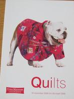 kaart van een buldog met quilt - nieuw, Verzenden, 1980 tot heden, Ongelopen, Hond of Kat