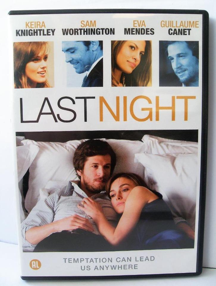 Last Night (originele dvd) Keira Knightley & Eva Mendes, Cd's en Dvd's, Dvd's | Drama, Zo goed als nieuw, Drama, Alle leeftijden