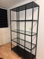 Stellingkast zwart IKEA, Huis en Inrichting, Kasten | Boekenkasten, Met plank(en), 100 tot 150 cm, Ophalen of Verzenden, Zo goed als nieuw