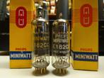 matched paartje E182CC van philips miniwatt ., Audio, Tv en Foto, Buizenversterkers, Verzenden, Versterker