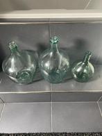 3 mooie vazen, ook los te koop!, Huis en Inrichting, Woonaccessoires | Vazen, Minder dan 50 cm, Groen, Glas, Ophalen of Verzenden