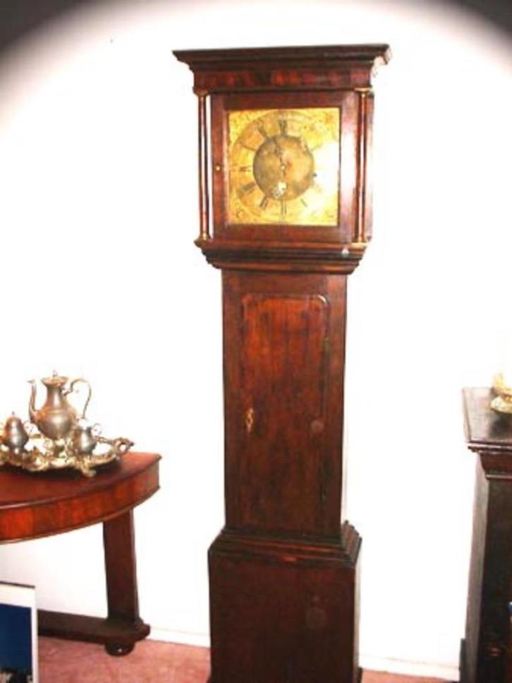 Fraaie antieke Engelse staande klok rond 1770, Antiek en Kunst, Antiek | Klokken, Ophalen of Verzenden