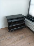 Zwart Buikkastje met 3 Lades, Ophalen, Buikkastje, Gebruikt, 50 tot 100 cm