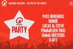 4 kaarten q music foute party 4 oktober, Drie personen of meer, Oktober