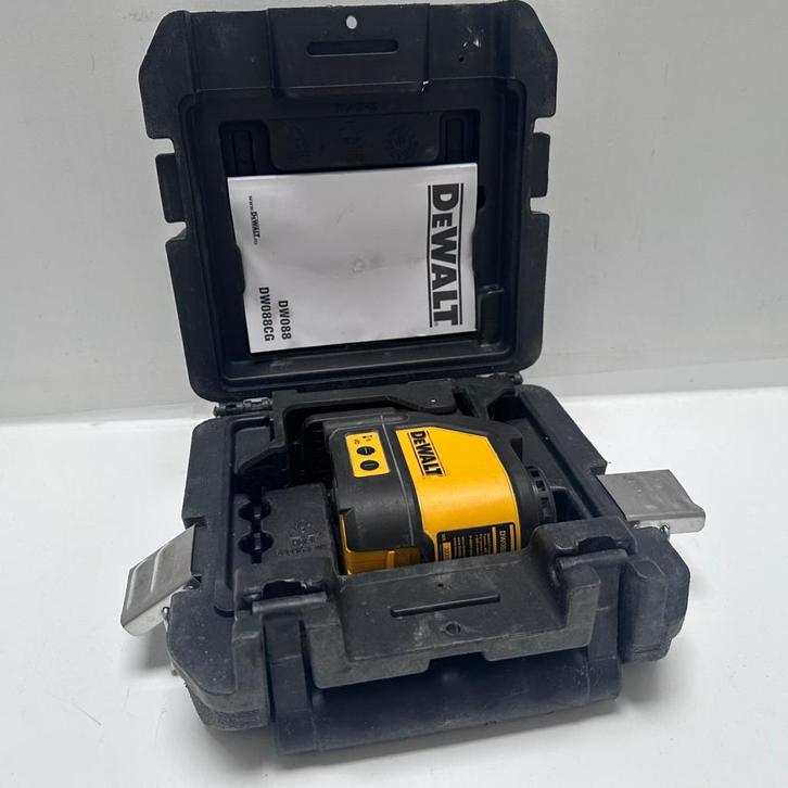Dewalt DW088cg Kruislijnlaser | Met Garantie, Doe-het-zelf en Verbouw, Gereedschap | Overige machines, Zo goed als nieuw