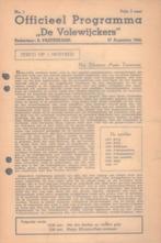 PROGRAMMA ZILVEREN POND 1944 VOLEWIJCKERS AJAX WAGENINGEN, Ophalen of Verzenden, Zo goed als nieuw, Ajax, Boek of Tijdschrift