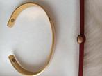 Mooie magnetice armband tweekleurig, Sieraden, Tassen en Uiterlijk, Armbanden, Ophalen of Verzenden, Zo goed als nieuw, Zilver