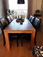 Tafel met 6stoelen, Huis en Inrichting, Complete eetkamers, Ophalen of Verzenden, Zo goed als nieuw, 4 tot 6 stoelen
