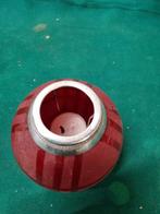 Waxcinelichthouder roodglas bol, Ophalen of Verzenden, 'T Olde Gre-j, Info@toldegrej.nl, Endepoelstraat 20f Didam
