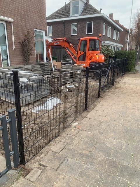 15m 656 dubbelstaafmat 120cm hoog Zwart Opruiming, Tuin en Terras, Tuinhekken en Hekwerk, Nieuw, Dubbelstaafmat hekwerk, IJzer