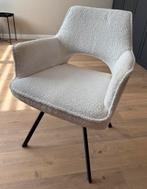 (Eetkamer)stoel | Teddy stof | Wit / off-white, Ophalen, Teddy / modern / on-trend, Wit, Zo goed als nieuw