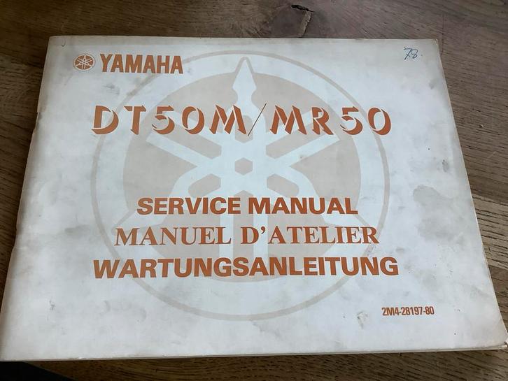 Yamaha DT50M/MR50 Service Manual, Fietsen en Brommers, Handleidingen en Instructieboekjes, Zo goed als nieuw, Verzenden