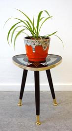 Vintage bijzettafel niertafel Rockabilly plantentafel 50's, Minder dan 45 cm, Minder dan 55 cm, Gebruikt, Vintage Fifties Rockabilly Space Age retro