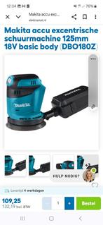 Makita Accu Excentrische Schuurmachine, Ophalen of Verzenden, Gebruikt, Minder dan 600 watt, Excentrische schuurmachine