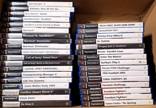 108x PlayStation / PS2-Games, Spelcomputers en Games, Games | Sony PlayStation 2, Gebruikt, 1 speler, Vanaf 3 jaar, Ophalen of Verzenden