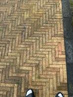 14m2 Grindtegels Waalformaat Geelachtig, Tuin en Terras, Tegels en Klinkers, Ophalen, Gebruikt, Klinkers, 10 m² of meer