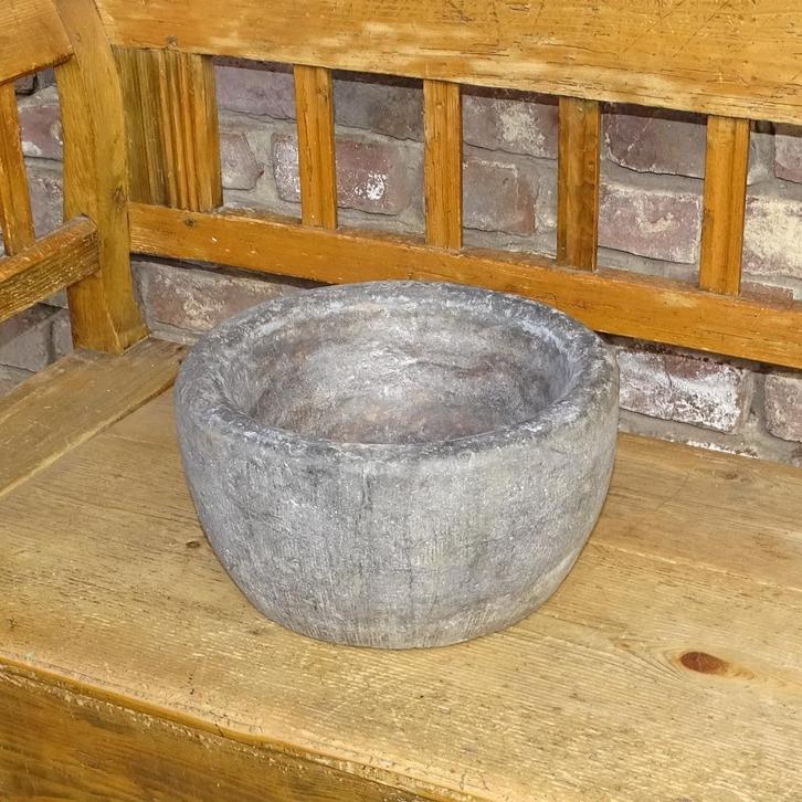 grote oude arduinen hondendrinkbak drinkbak blauwe steen, Antiek en Kunst, Curiosa en Brocante, Ophalen