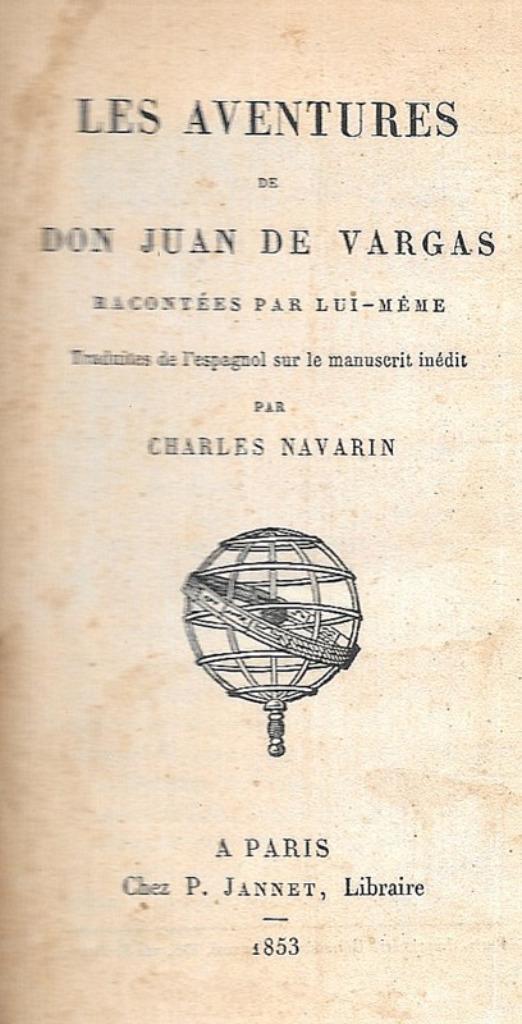 Les aventures de Don Juan de Vargas ~ Charles Navarin ~ 1853, Antiek en Kunst, Antiek | Boeken en Bijbels, Verzenden