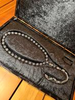 Orijinal Erzurum Oltu Taşı 925 Ayar Gümüş İşlemeli Tesbih, Met hanger, Zwart, Nieuw, Ophalen of Verzenden