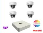4MP Hikvision Hybrid Light 4CH IP PoE set/NVR + 4 camera, Ophalen of Verzenden, Nieuw, Buitencamera