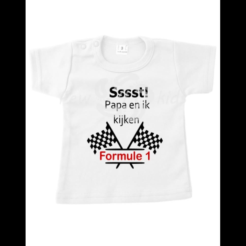 Sssst! ..... en ik kijken Formule 1, Kinderen en Baby's, Babykleding | Maat 74, Nieuw, Jongetje of Meisje, Shirtje of Longsleeve