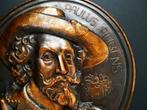 Koperen wandbord Rubens Petrus Paulus Rubens Antwerpen, Antiek en Kunst, Antiek | Koper en Brons, Ophalen of Verzenden