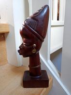 Houtsnijwerk buste beeld van vrouw, Ophalen