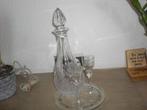 karaf met glaasjes en onderzetter, Antiek en Kunst, Ophalen