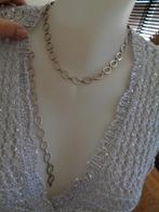 zilveren set ketting + armband [1039], Sieraden, Tassen en Uiterlijk, Kettingen, Verzenden, Zo goed als nieuw, Zilver, Zilver