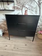 WOOOD Adam Ladekast Zwart, Ophalen, Overige materialen, 50 tot 100 cm, Zo goed als nieuw