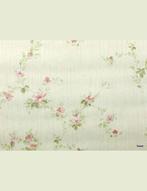 1720 Brocante bloemen behang roze beige retro vintage swiet, Huis en Inrichting, Stoffering | Behang, Verzenden, Roze